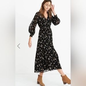 Madewell Smocked Georgette Dress